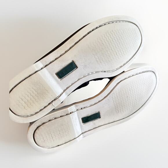 LL Bean Women’s 8.5 Signature Boat Shoes Navy With White Soles Leather - Picture 6 of 8